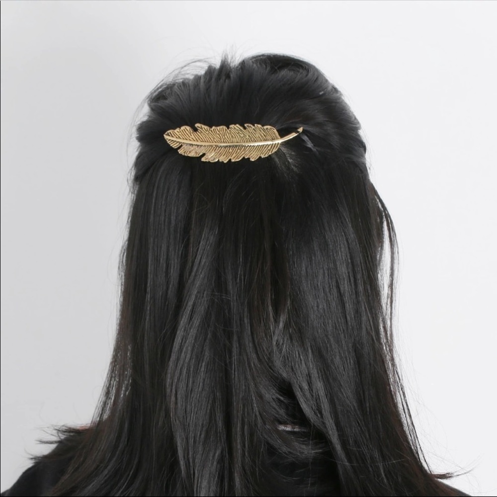 Just In | Metal Leaf Hair Pin 3 Colors - Picture 2 of 6